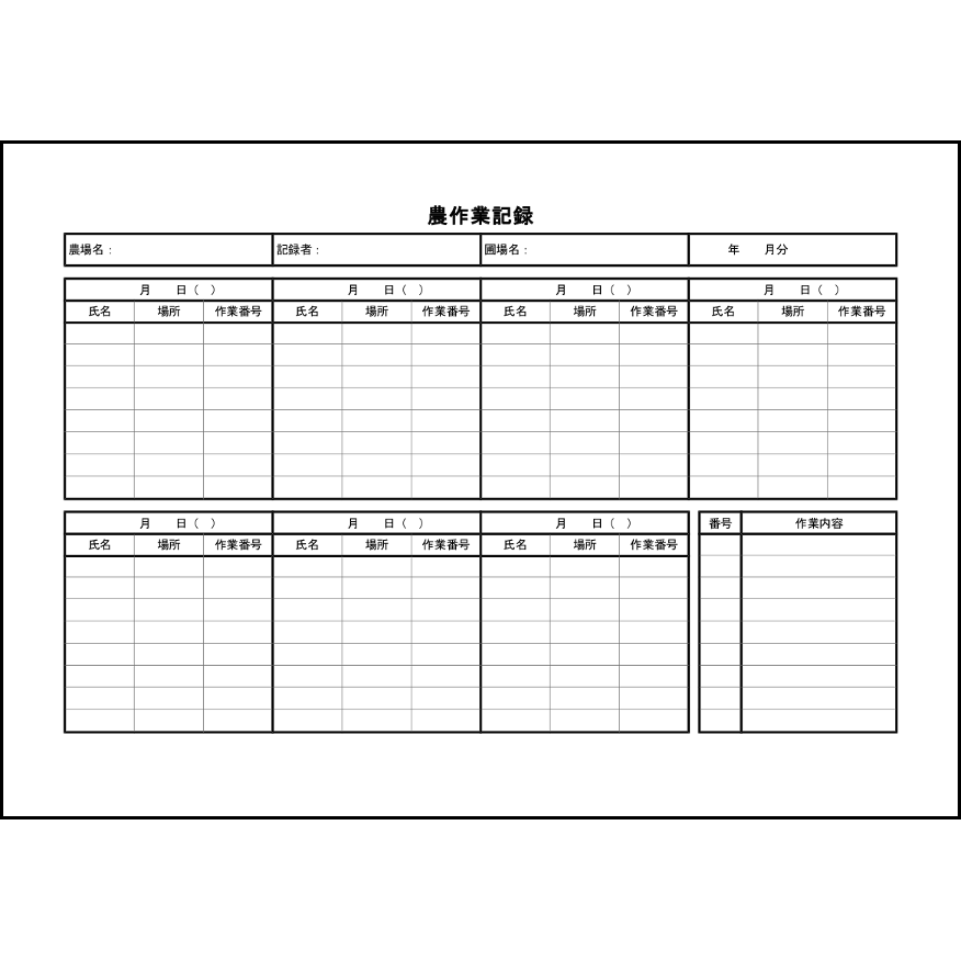 農作業記録3