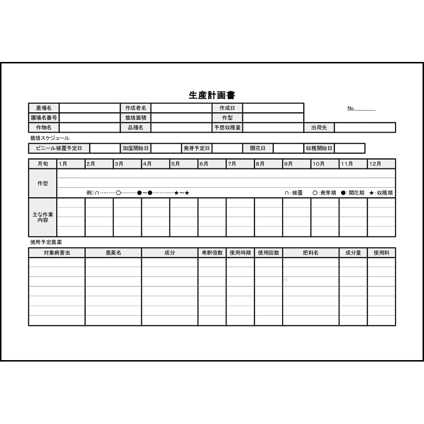 生産計画書7