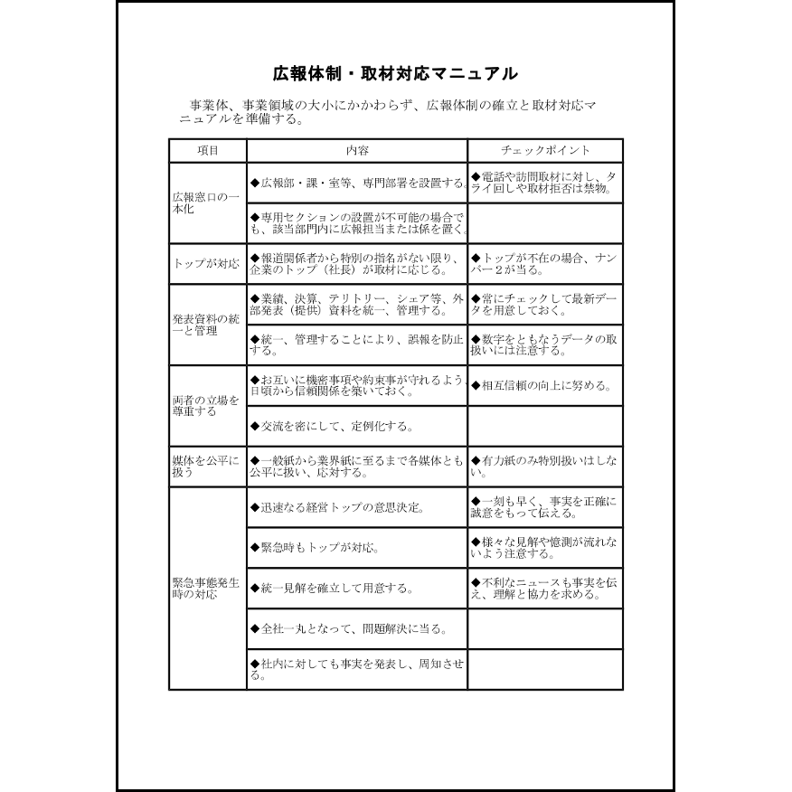 広報体制・取材対応マニュアル6