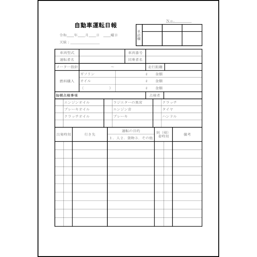 自動車運転日報33